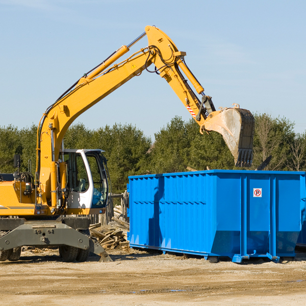 how many times can i have a residential dumpster rental emptied in Sacate Village AZ